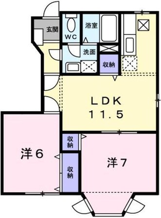 ピュールメゾンの物件間取画像